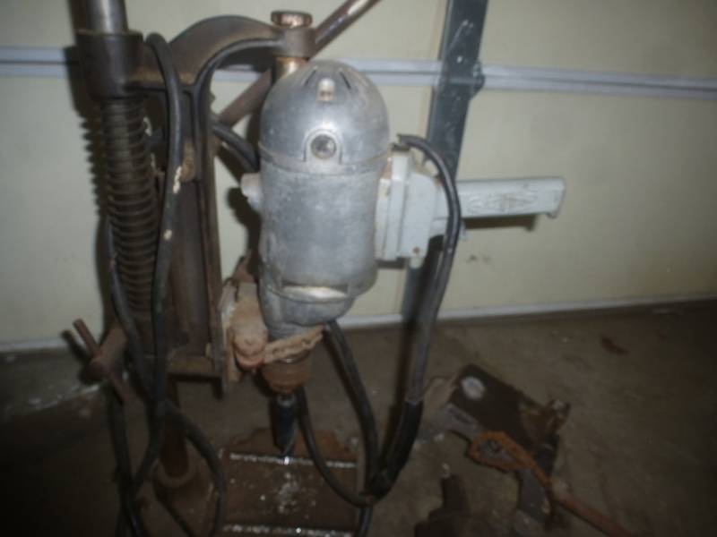 lot 183 image: Item # 128 Antique Drill Press