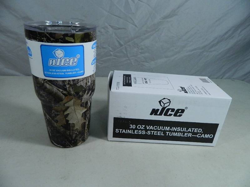 lot 65 image: New Large nICE Camo Tumbler