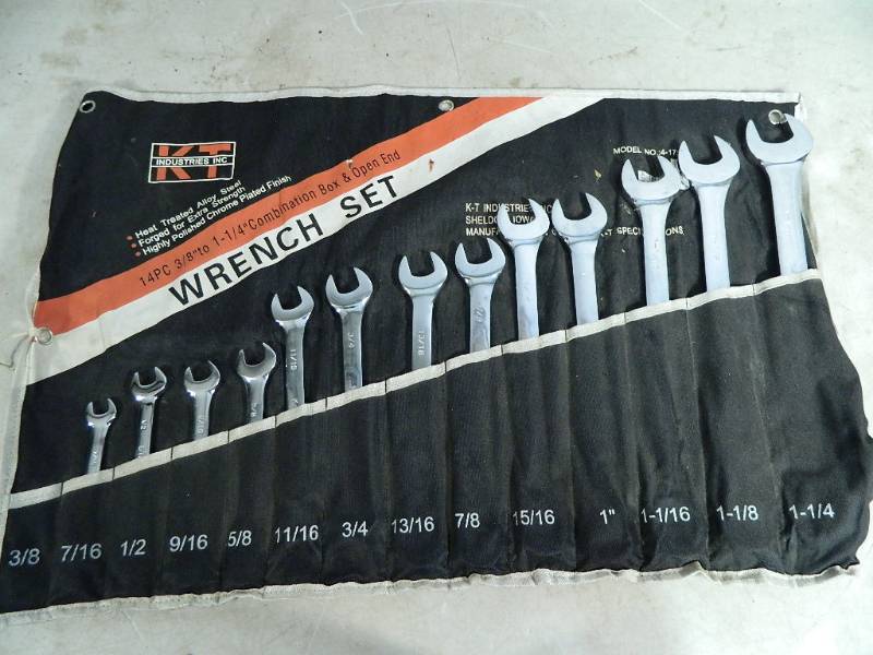 lot 105 image: 13 Piece Wrench Set