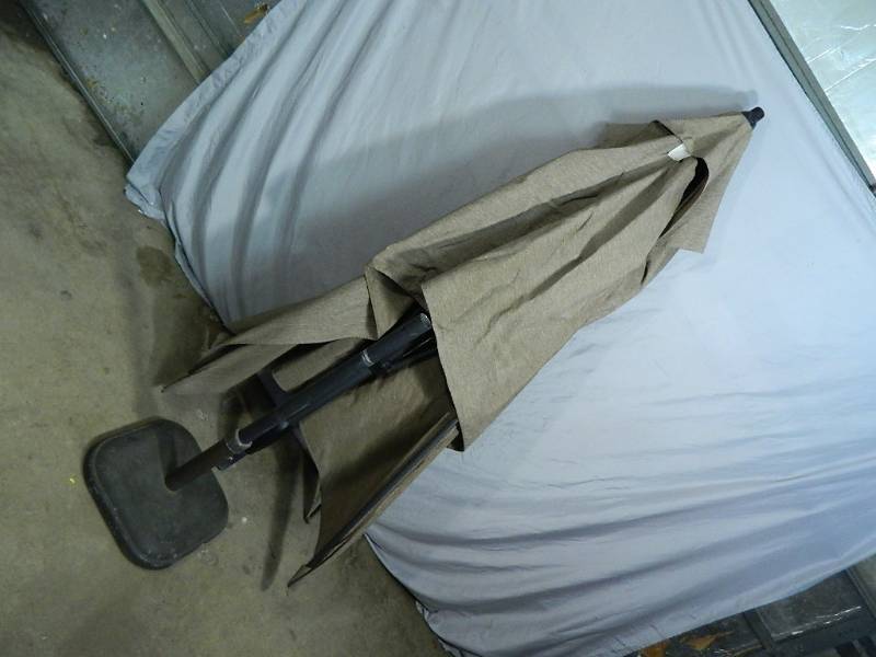 lot 155 image: Large Patio Umbrella with Base