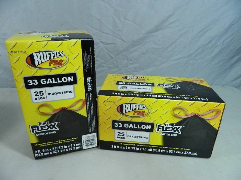 lot 27 image: 2 New Boxes of Garbage Bags