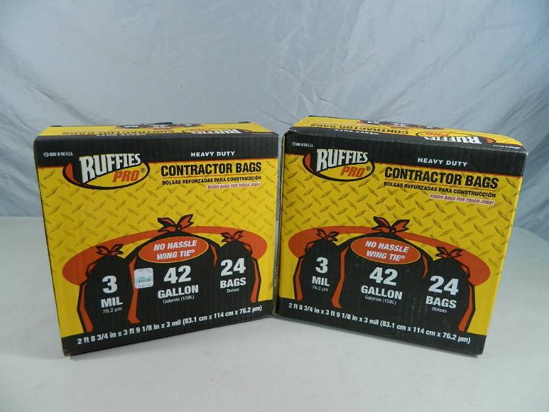 lot 38 image: 2 New Boxes of Contractor Bags