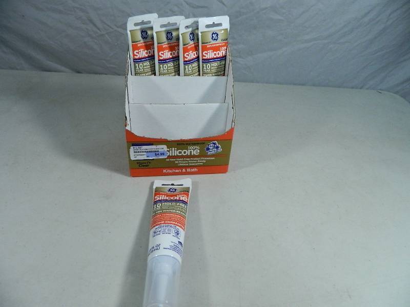 lot 42 image: 5 New Tubes of 100% Waterproof Silicone