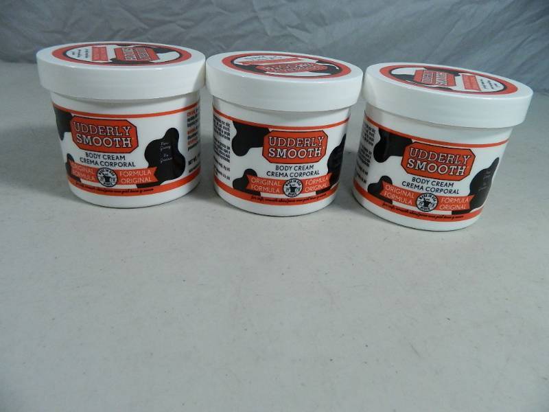 lot 47 image: 3 New Jars of Udderly Smooth