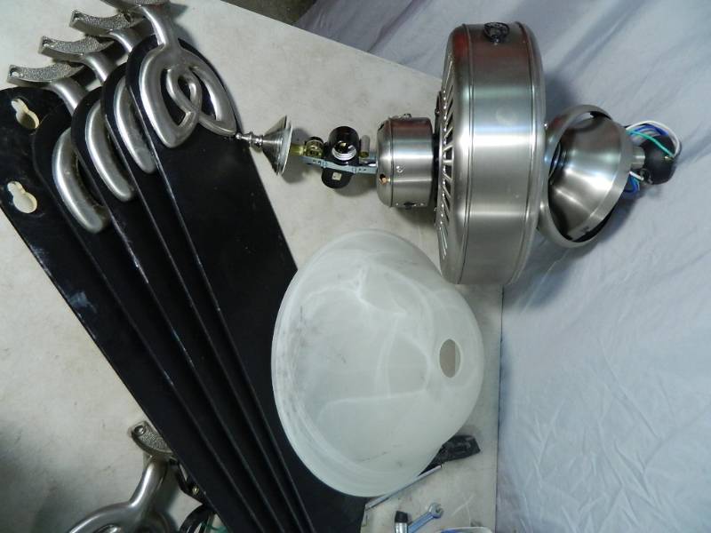 lot 96 image: Ceiling Fan, Paintball Tanks, Tools, Etc