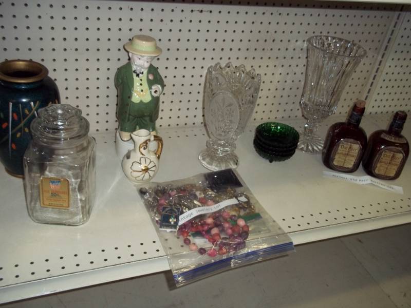 Bottles Vintage Jewelry and Vases