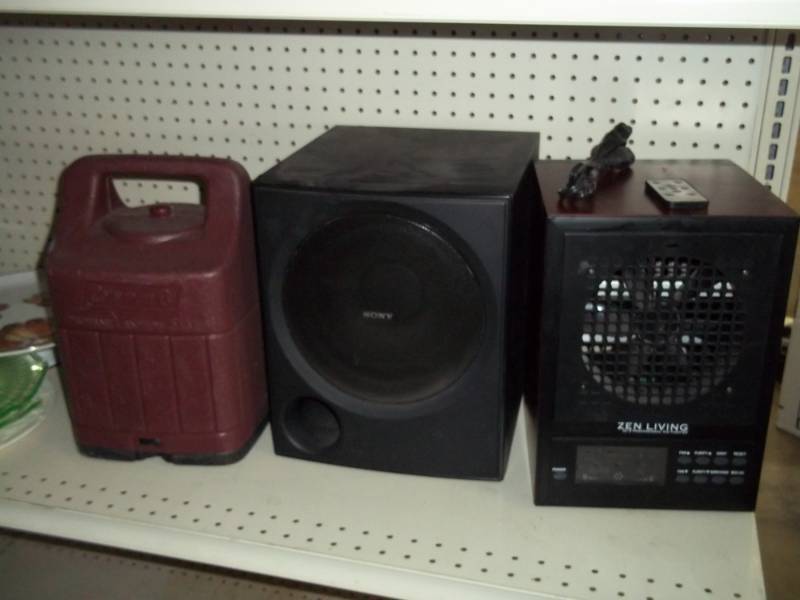 Air Purifier, Sony Speaker, Lantern Case