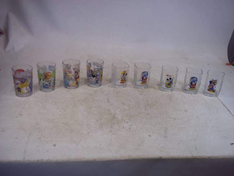 9 McDonalds Disney Glasses