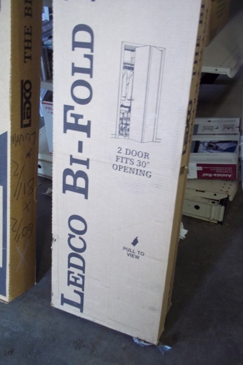 Bifold Doors for 60 Opening White Raised Panel -  4 doors