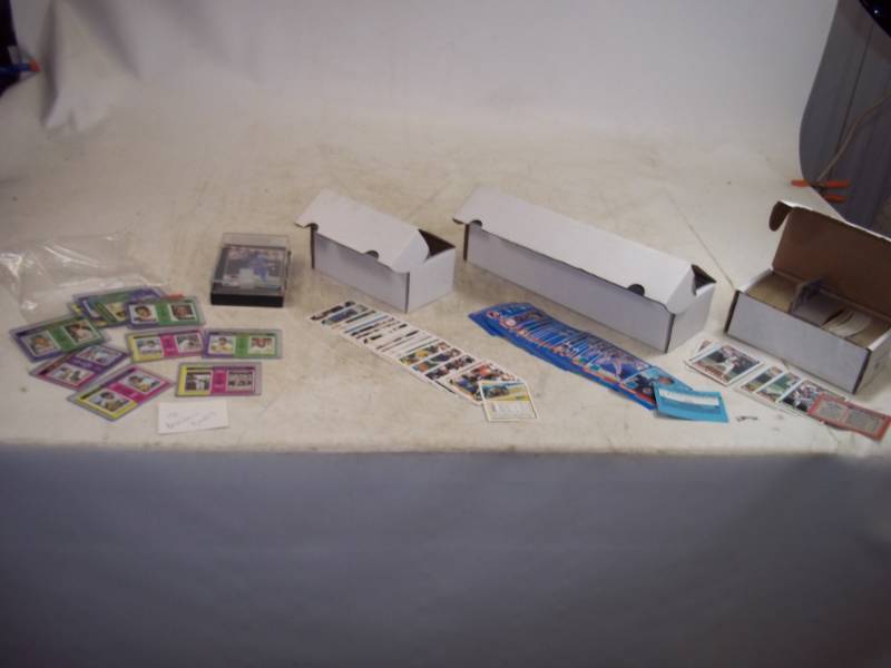 3 boxes of Baseball Cards and assorted Cards