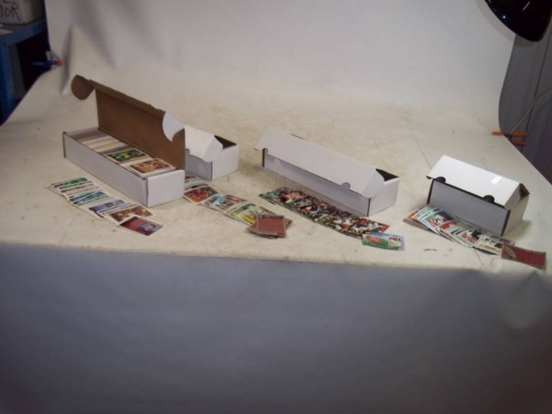4 Full boxes of Football Cards