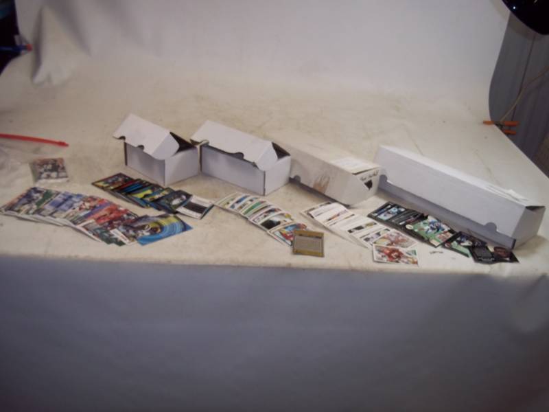4 Full boxes of Football Cards and others
