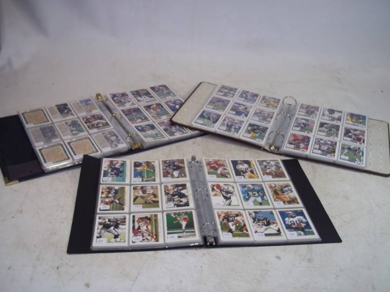 3 Binders full of Football Cards