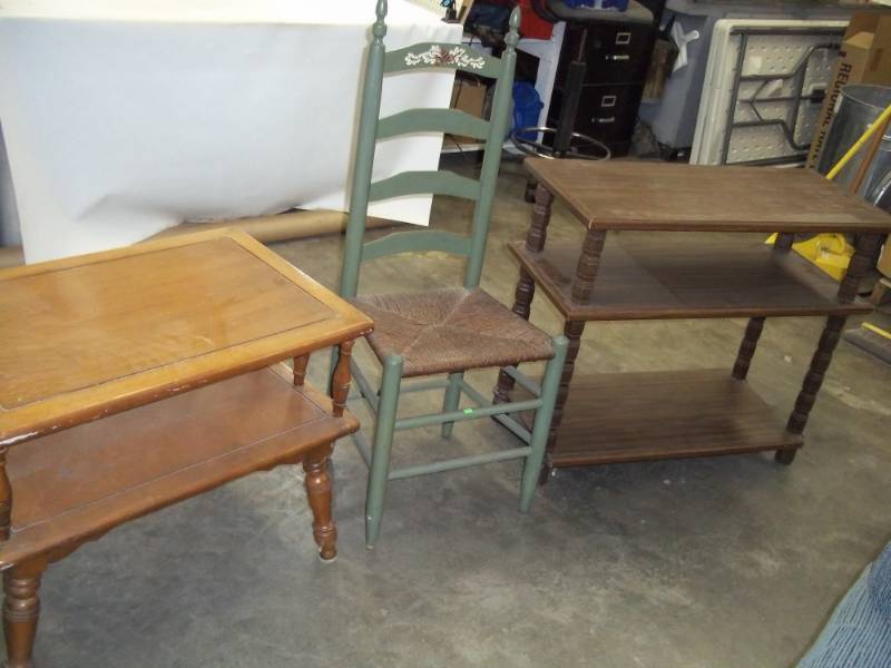 Shelf, End table and Chair