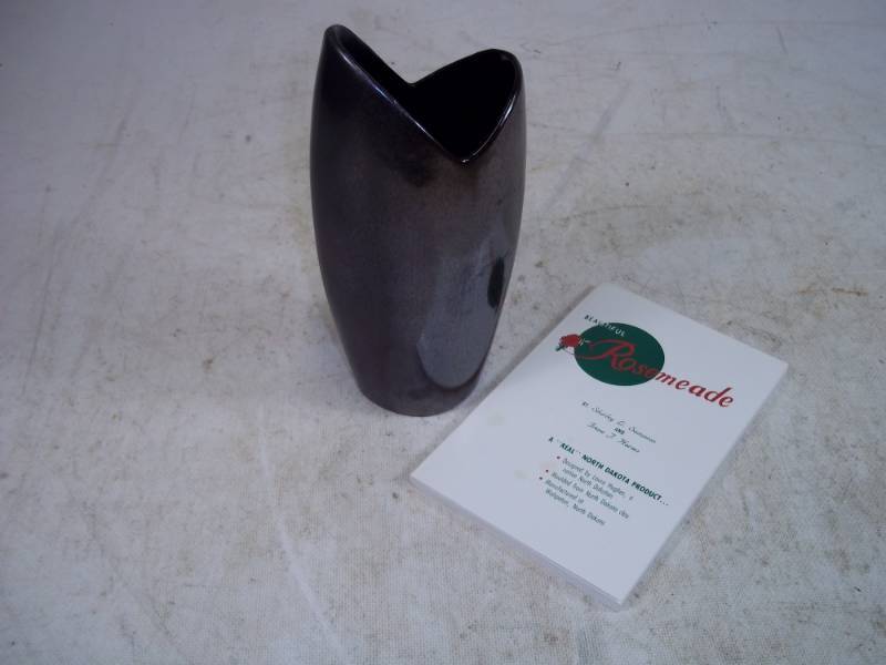 Rosemeade Copper Lustre Vase and Rosemeade book