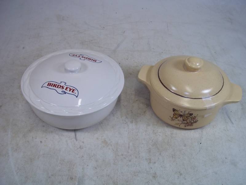 Birds Eye and Treasure Craft Casserole Dishes and lids