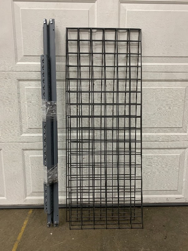 lot 8 image: 3 ft Wire Rack 3 Tier Shelf