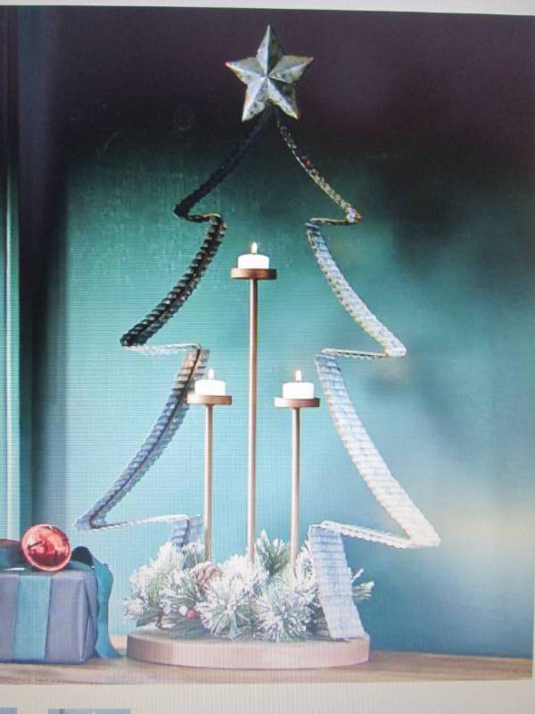 Metal Christmas Tree Candleholder o...