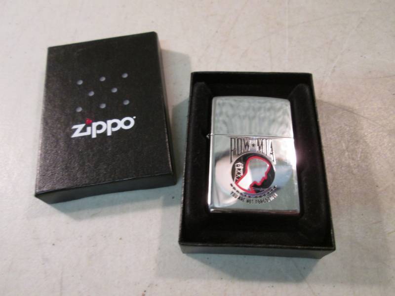 lot 31 image: POW-MIA Zippo Lighter in Box Looks ...