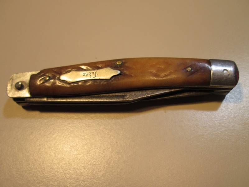lot 93 image: Vintage Sabre 3-Blade Pocket Knife ...