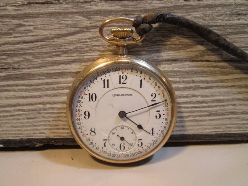 lot 105 image: Vintage Burlington 14K Gold Pocket ...