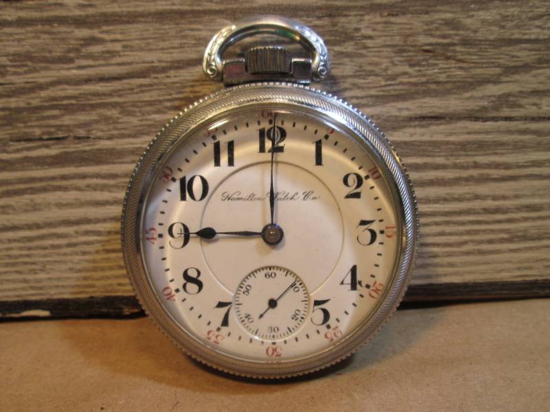 lot 108 image: Vintage Hamilton Watch Co. Silver P...