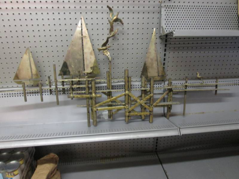 lot 136 image: Large Metal Wall Decor 49 12 x 22...