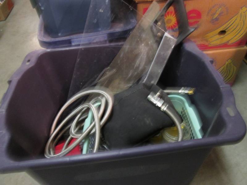 lot 143 image: Tote Full of Misc Tools Etc. See ph...