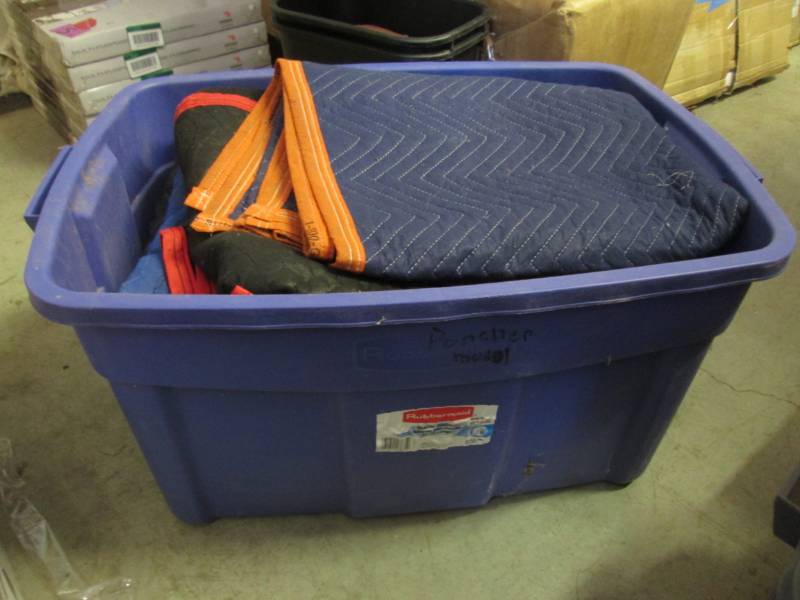 lot 166 image: Lot of 6 Moving Blankets in Plastic...