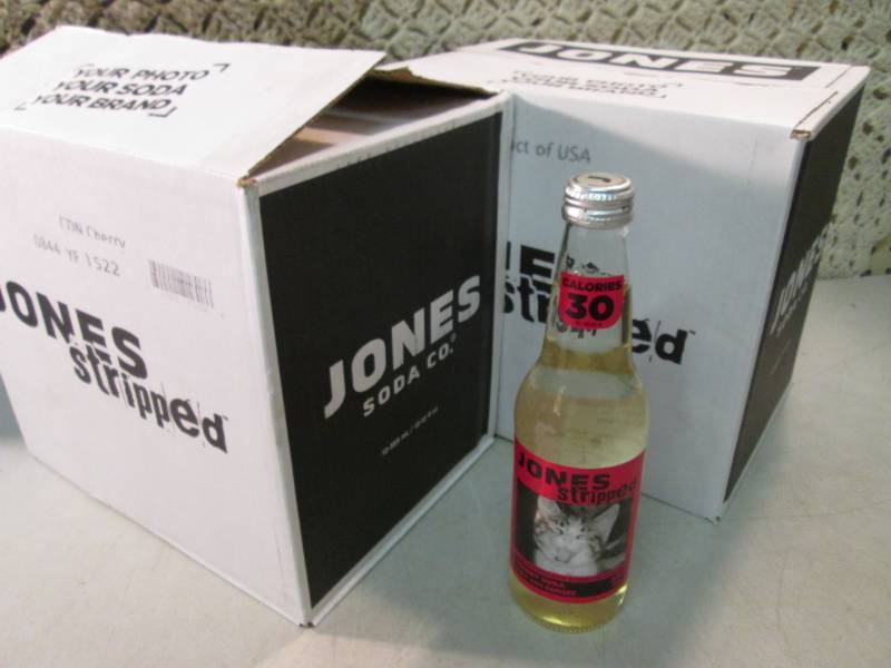 lot 200 image: 2 - 12 Packs of Jones Stripped Cher...