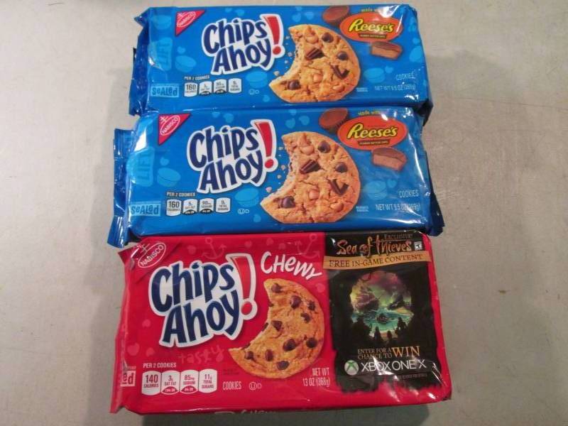 lot 204 image: 3 Packs of Chips Ahoy Cookies Best ...