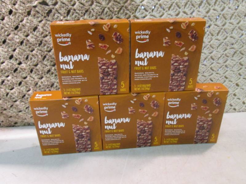 lot 210 image: 5 Boxes of Banana Nut Fruit & Nut B...