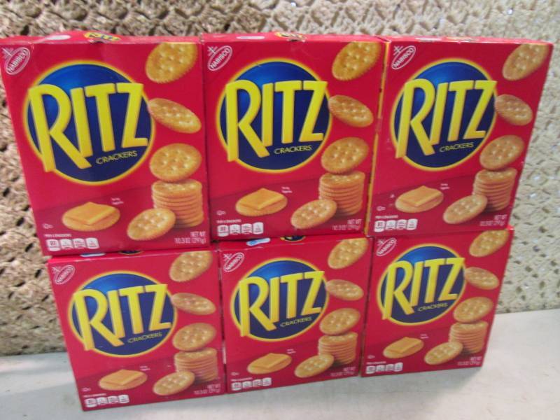 lot 227 image: 6 Boxes of Ritz Crackers Best by Ma...