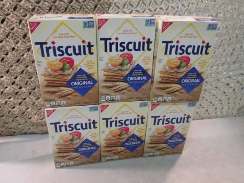 lot 228 image: 6 Boxes of Triscuit Crackers Best b...