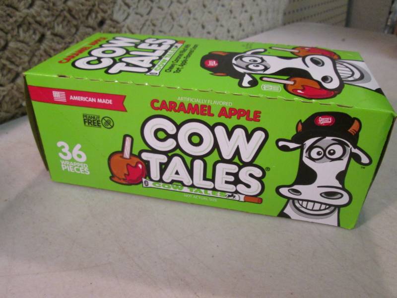 lot 239 image: Box of 36 Caramel Apple Cow Tales B...