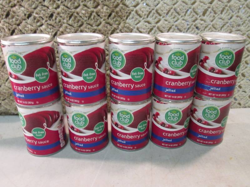 lot 279 image: 10 Cans of Jellied Cranberry Sauce ...