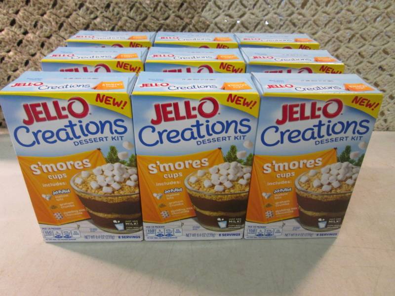 lot 287 image: 9 Boxes of Jell-o Creations Dessert...
