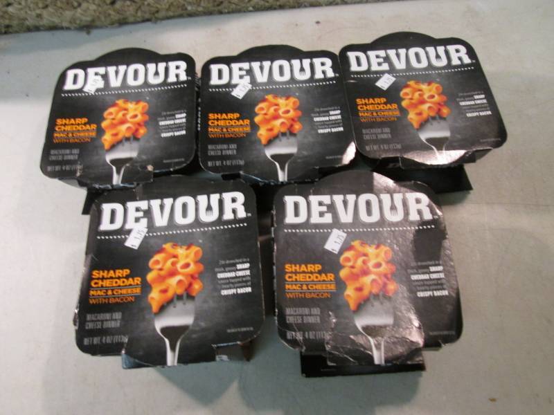 lot 288 image: 5 Devour Sharp Chedder Mac & Cheese...