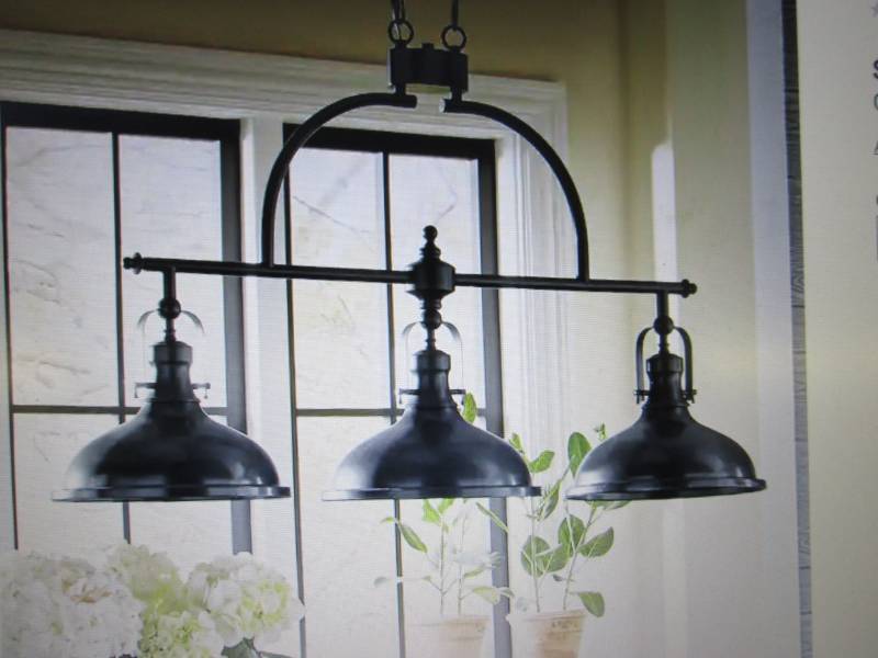 lot 21 image: Niles Hanging Lamp open box, only 2...