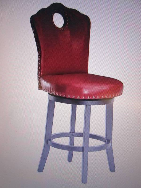 lot 23 image: Nailhead Stool open box Retail $139...