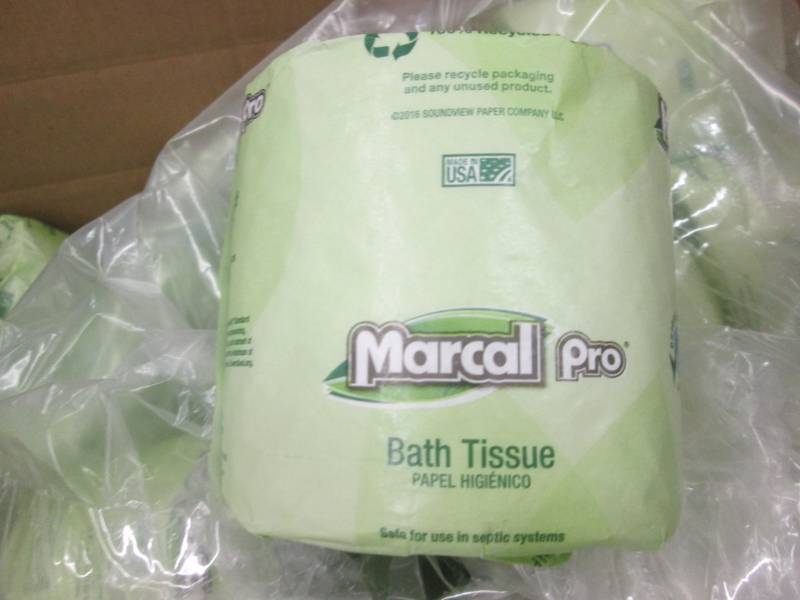 lot 71 image: Open Box Marcal Pro Bath Tissue...