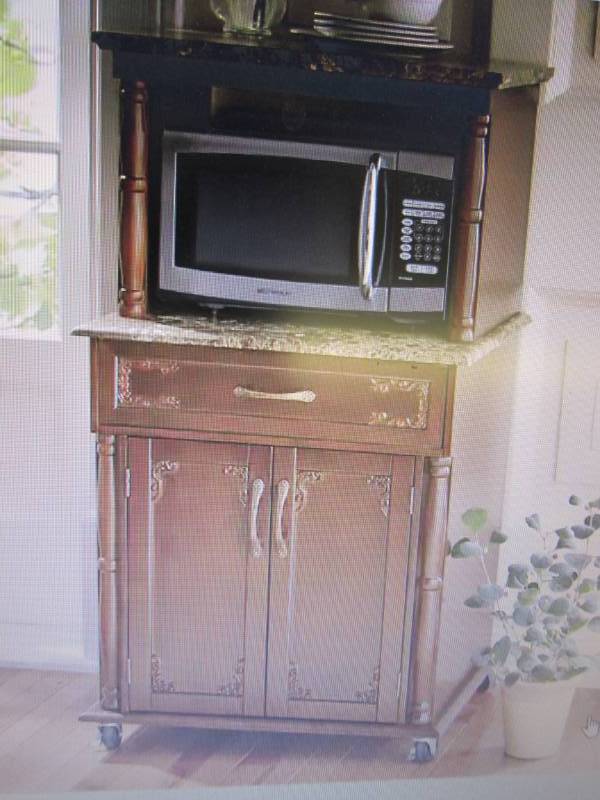 lot 100 image: Canova Classic Microwave Cart open ...