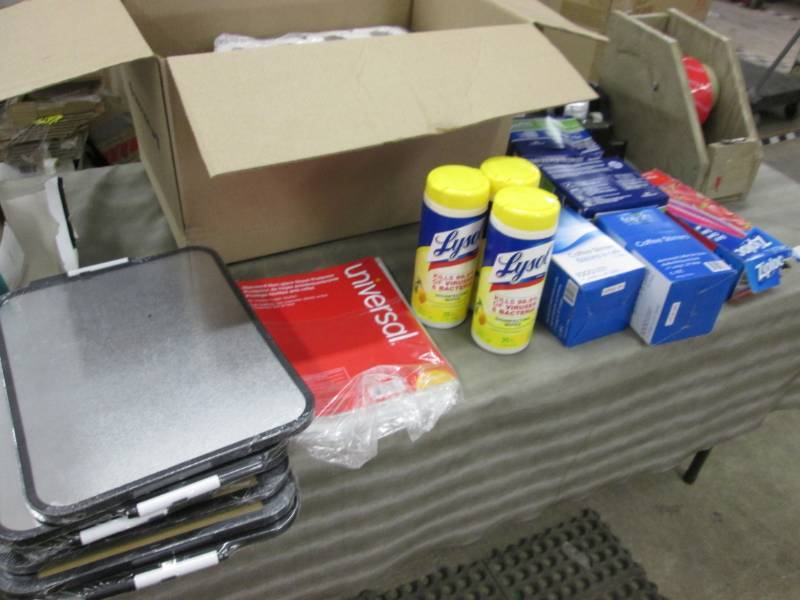 lot 158 image: 6 Silver Dry Wipe Boards, Wipes, Sh...