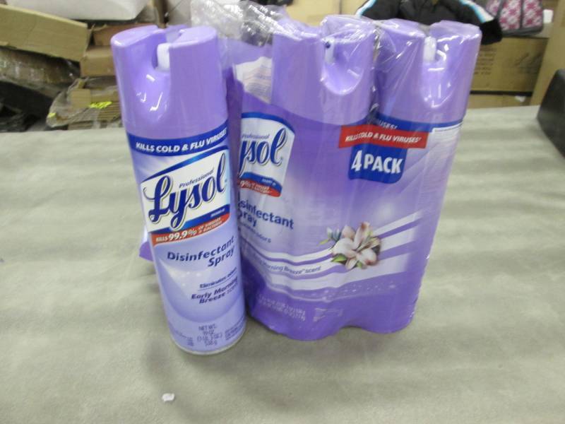 lot 165 image: Lot of 3 Lysol Disinfectant Spray 1...
