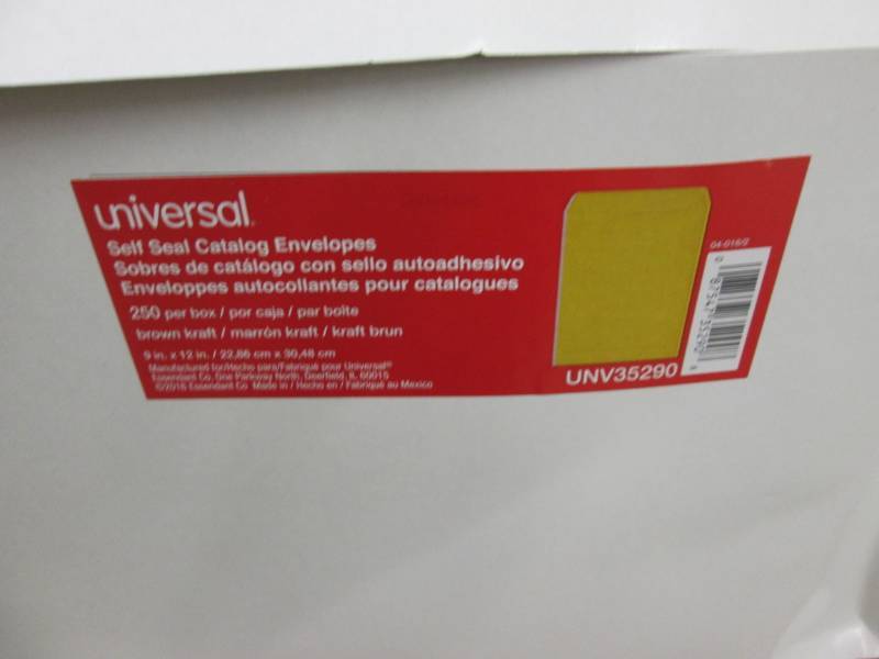 lot 168 image: 3 Boxes of 250 ct Universal Self St...