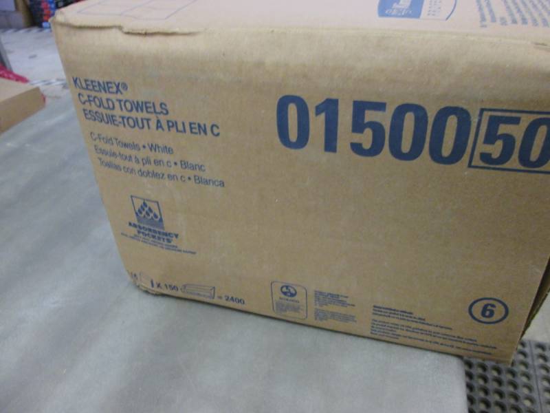 lot 195 image: Case of Kleenex C- Fold Towels 2400...