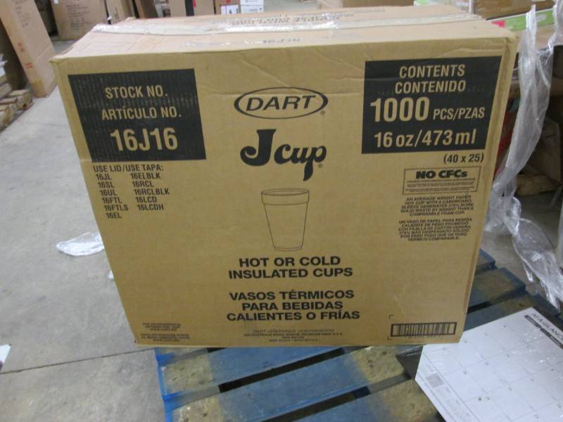 lot 201 image: Case of Dart Jcup 16oz Insulated Ho...