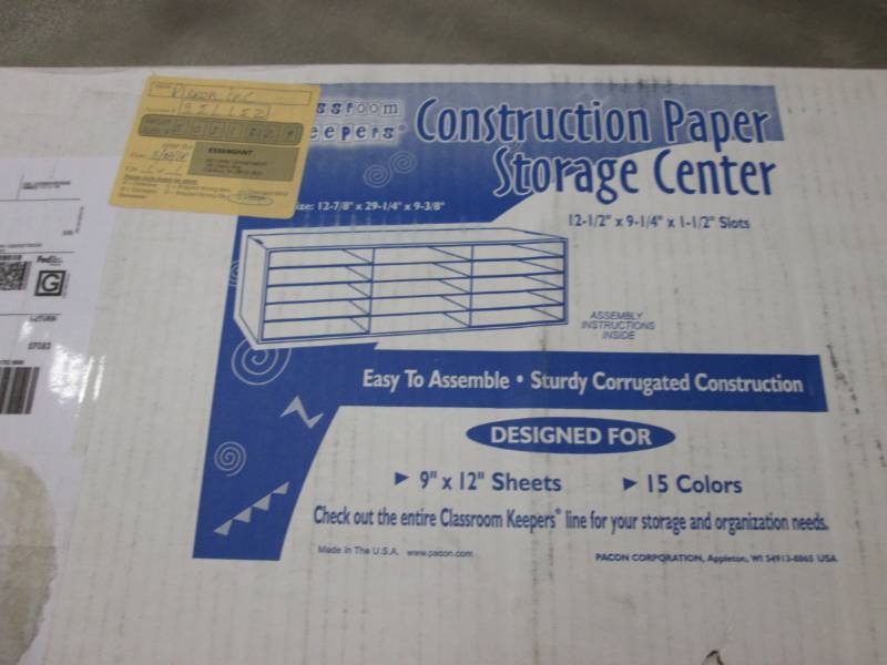 lot 209 image: Construction Paper Storage Center...