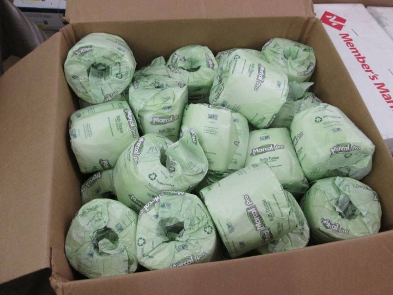 lot 219 image: 48 Rolls Marcal Bath Tissue 2 ply...