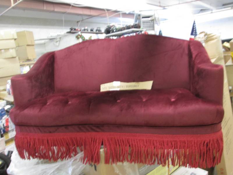 lot 236 image: Tate Tassel Sofa open box Retail $3...